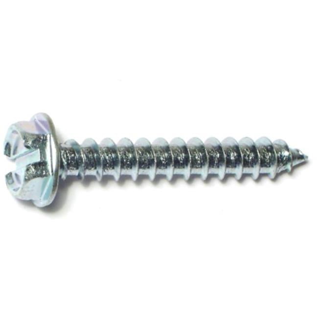 Midwest Fastener MF21233 10 x 1.25 Slotted Hex Washer Sheet Metal