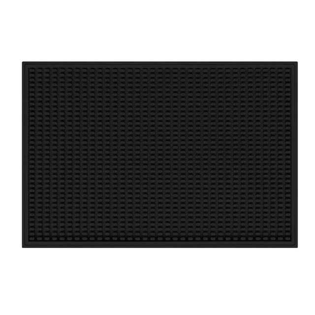 Tapete antigoteo, accesorio para encimera, tapete para café, almohadilla escurridora para el hogar, camping, bar, cocina de estilo rústico, 45 x 30 c Negro