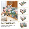 thumbnail image 2 of Yayeee Collapsible Cube Storage Bin with Lid Fabric Closet Decorative Basket with Handles, Blue Flowers, 2 of 7