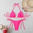 thumbnail image 6 of Dresfit Women's Minimalist One Piece Swimsuit - Soft Fabric Casual Swimwear Pink S, 6 of 7