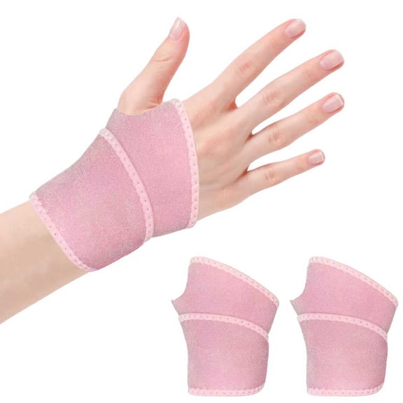 Wrist Brace, 2 pack Carpal Tunnel Wrist Brace-Wrist Widget Provide Hand & Wrist Support for Women/Men, Left- Right Hand Wrist Straps, Pink
