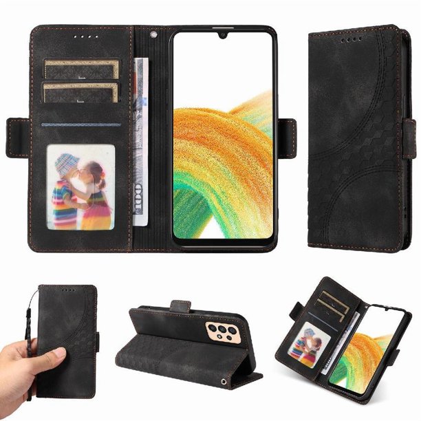 Funda GANGXUN para Samsung Galaxy A53 5G con diseño acolchado elegante, cuero PU, protección total y ajuste preciso