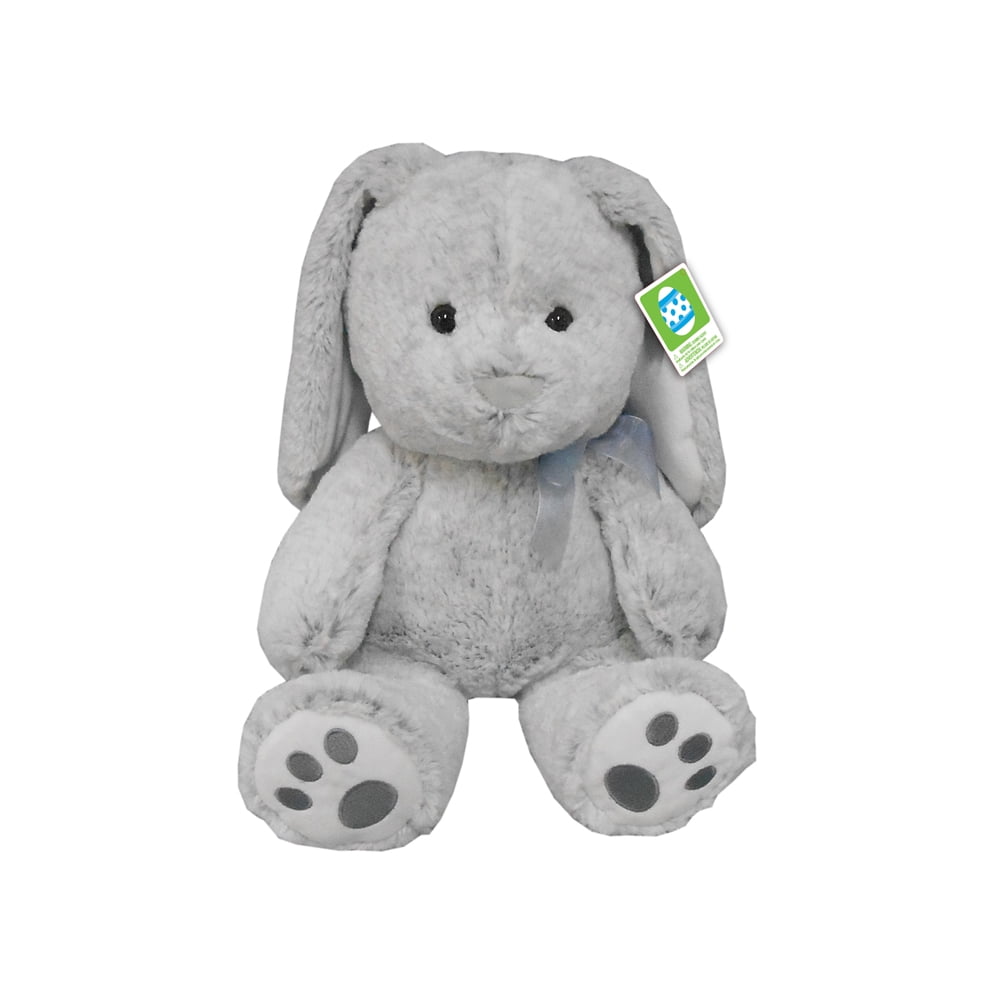 Easter 10.5" Grey Bunny Stuffed Animal - Walmart.com - Walmart.com