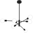 thumbnail image 7 of Deyidn 6-Light Sputnik Chandelier with Adjustable Height, Modern Black Ceiling Light Fixture for Dining Room Kitchen Island, 7 of 7