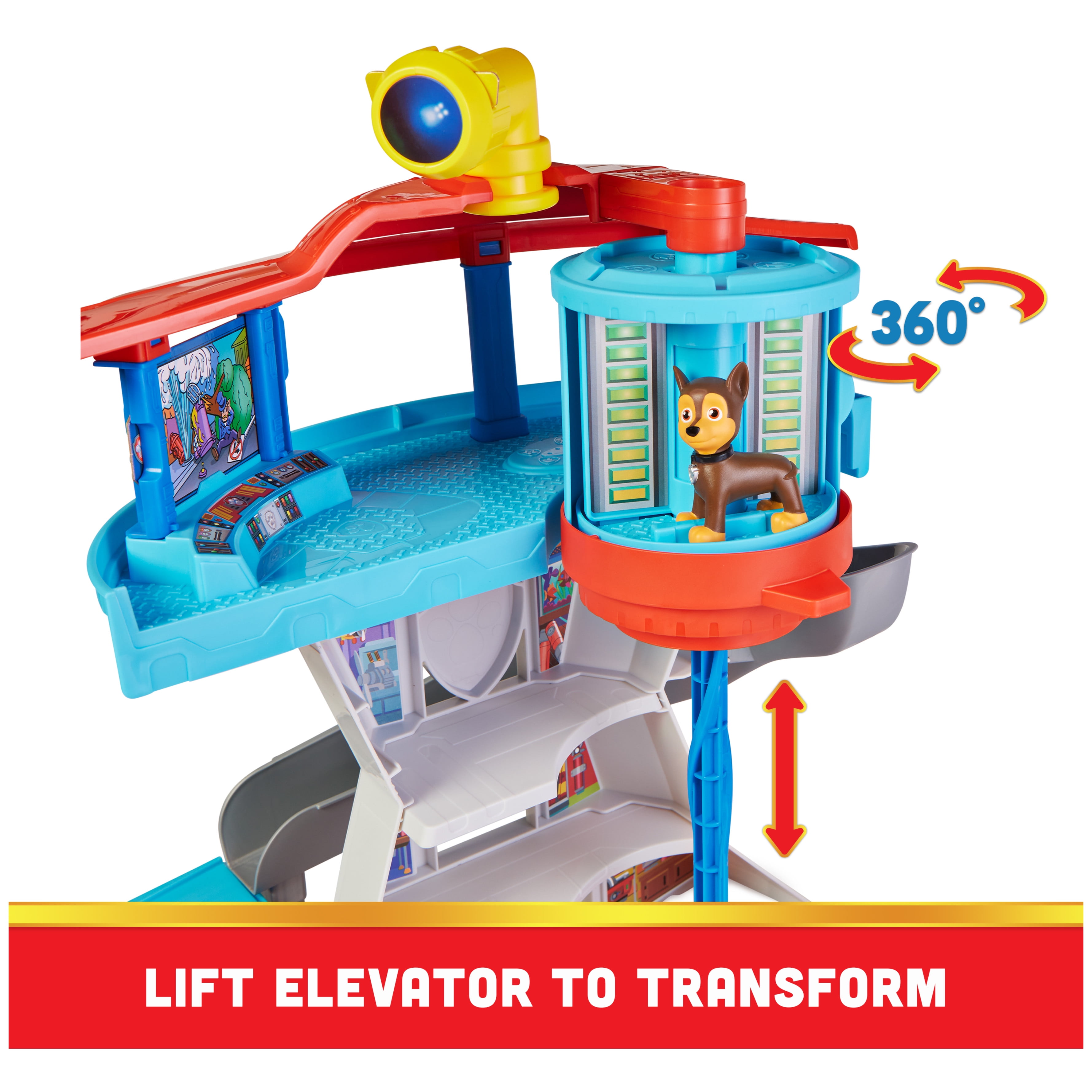 PAW Patrol Lookout Tower Playset with 2 Chase Action Figures and Police Cruiser - 2