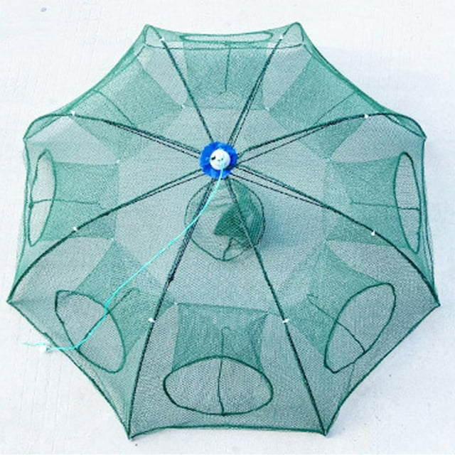 Riforla Foldable Lobster & Fish Trap Umbrella Style Catch Net Cage for Efficient Aquatic Harvesting C