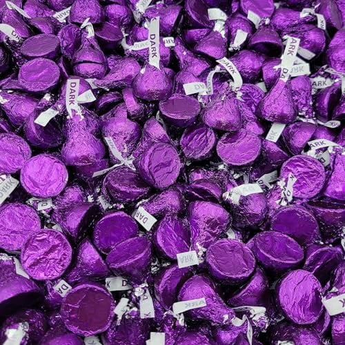 HERSHEY'S Kisses Special Dark, Mildly Sweet Chocolate Bulk Candy - Perfect for Holidays ! (5 Pound Bag), Full Size