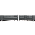 thumbnail image 3 of Modway Serve Living Room Set Set of 3 in Gray, 3 of 5