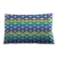 thumbnail image 1 of Ahgly Company Patterned Outdoor Rectangular Steel Blue Lumbar Throw Pillow, 13 inch by 19 inch, 1 of 5