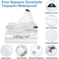 thumbnail image 2 of Tarpaulin Waterproof Heavy Duty - 180g/m² Outdoor Waterproof PE Tarps Frost-Resistant UV Protection for Garden, Gazebo, Camping, 2 of 8