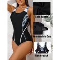thumbnail image 3 of Beautyin Women One Piece Athletic Lap Swimming Competition Racing Swimsuit, 3 of 8