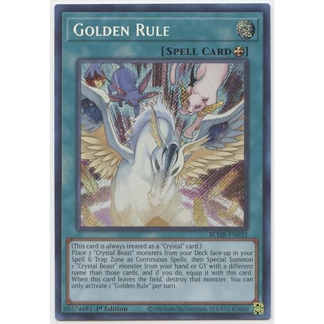 ¡Yu-Gi-Oh! Carta Secreta Rara Regla Dorada BLMR-EN035