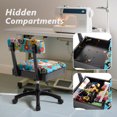 thumbnail image 2 of Adjustable Height Swivel Sewing and Craft Chair, Multiple Fabric, 2 of 11