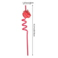 thumbnail image 5 of 12 Pcs Spiral Straw Party Straws Supplies Drinking Decor Plastic Decorate Strawberry, 5 of 6