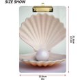 thumbnail image 3 of FMSHPON Pearl Clipboard Hardboard Wood Nursing Clip Board and Pull for Standard A4 Letter 13x9 inches, 3 of 8
