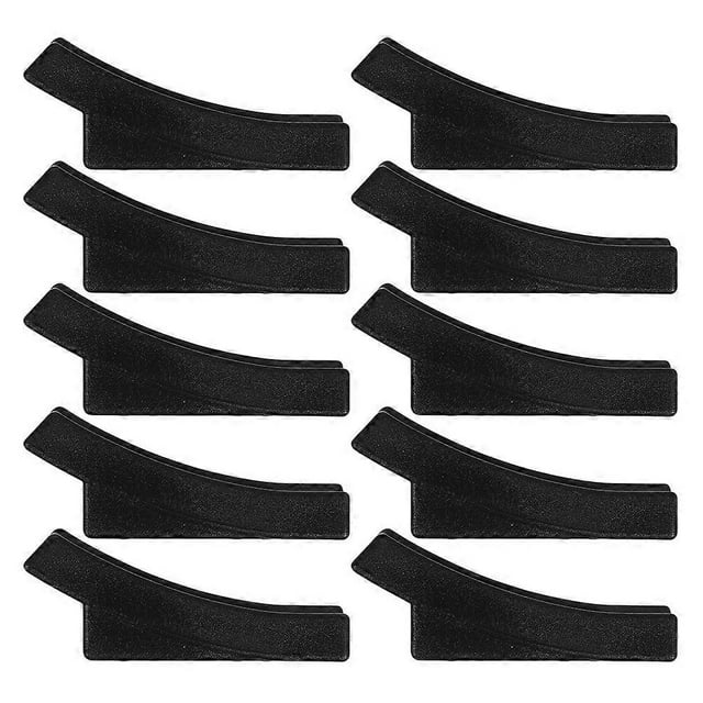 Boat Shaped Non Slip Furniture Pads 10pcs Plastic Chair Leg Protectors for Floor Scratch & Noise Reduction, Suitable for Office Chairs with Iron