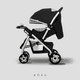 thumbnail image 3 of Carriola de Bebé Plegable Ultra Premium AOKU Negra, 3 of 9