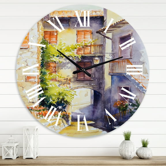 Designart 1" Quartz Country Wall Clock