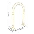 thumbnail image 2 of Miumaeov 7.2ft Romantic Wedding Arch Rack Metal Flower Holder Event Backdrop Floral Balloon DIY Decoration Framework Wall Suitable for Party Birthday Wedding Event Celebration, 2 of 17
