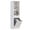 White-Tall, variant on Hironpal Double Tilt Out Laundry Hamper Cabinet,Hidden Laundry Storage with 2 Doors, Drawers,Baskets,Barn Door Panel,White
