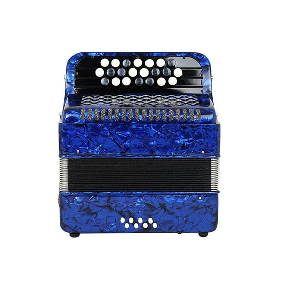 Soidarity Acordeón 8 Bajo 22 Clave Instrumento profesional Musical Adultos Equipo Reemplazo Suministro de música Accesorio Acordeones Accesorios para instrumentos musicales Azul oscuro Soidarity OD030736-03B