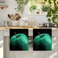 thumbnail image 4 of Green Fruit Kitchen Towels Set of 4, Modern Minimalist Decor Black Background Absorbent Dish Towels for Kitchen, Microfiber Hand Towel, Quick Drying Tea Towel for Cleaning Decorative Dishcloths, 4 of 7