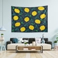 thumbnail image 4 of Coolnut Lemon Leaf Tapestry Aesthetic Tapestry Wall Hanging 90" x 60" Inches Home Decor Gifts, 4 of 6
