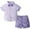 Purple, variant on Mqqzkk Boys Clothes Shorts Sets Printed Short Sleeve Button Shirt and Shorts Two Pieces for Kids Summer Outfits（1-5Years)