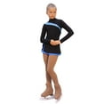 thumbnail image 2 of IceDress Figure Skating Dress-Thermal - Lasso(Black with Blue), 2 of 4
