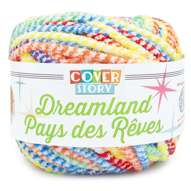 Lion Brand Cover Story™ Dreamland™ Rainbow Yarn #6 Super Bulky Blanket Yarn, 300g/ 135m - 1CT