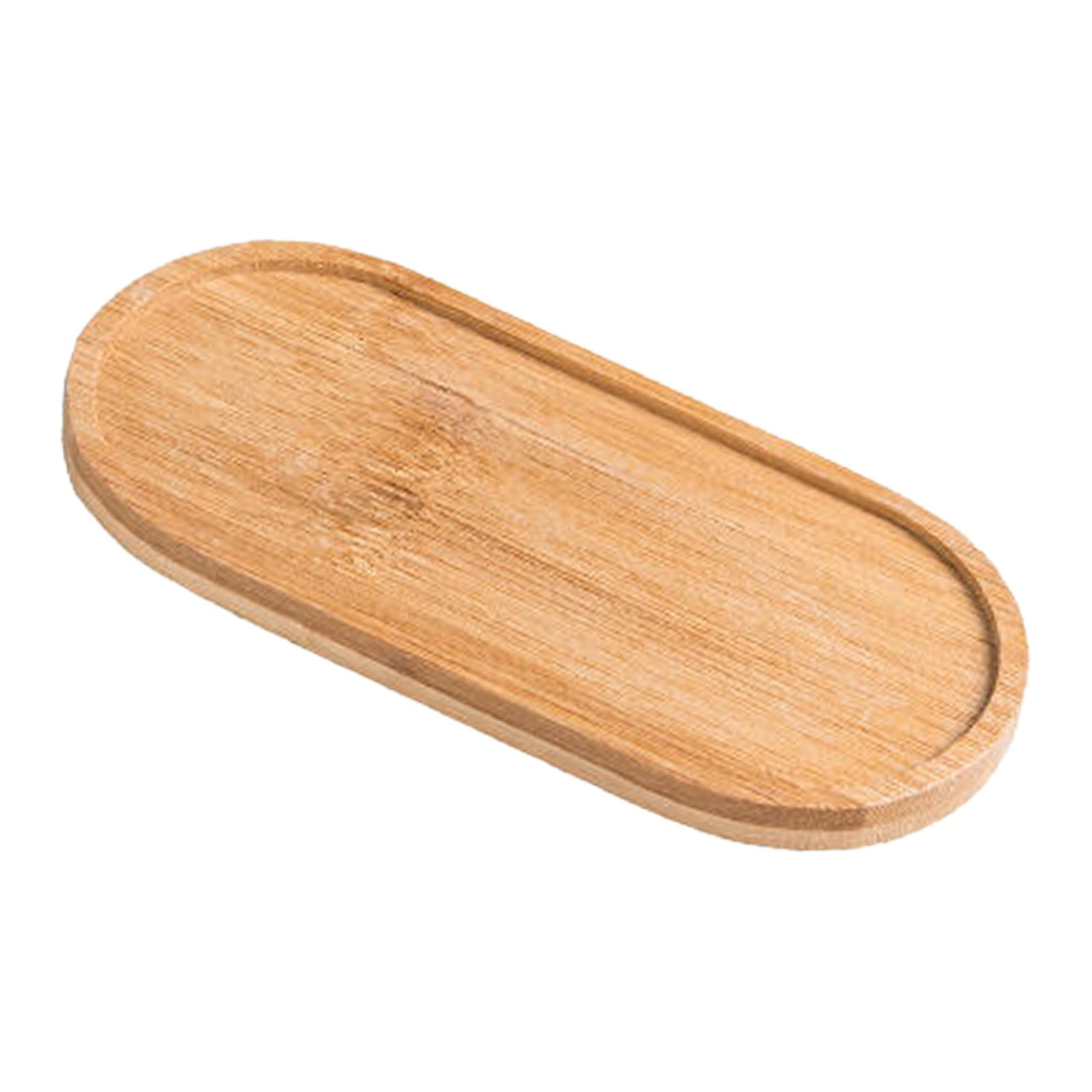 Wooden Vanity Tray Serving Tray Holder Vanity Plate Toilet Tank Tray Countertop Organizer Holder