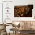 thumbnail image 5 of Elephant Stock Intimidating Leopard Wall Art - Horizontal Canvas Wall Art - Living Room Wall Decor - Animal Canvas - Brown And Orange Decor - 51" x 34", 5 of 8