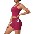 thumbnail image 3 of MuXiKeJi Clothes 2 Pieces Workout Sets for Women,Seamless Athletic Short with Double Layer Sports Bra,Gym Matching Outfits, 3 of 8
