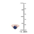 thumbnail image 5 of AoneJewelry 2.35 Carat 10K Rose, White & Yellow Gold Tanzanite Halo Diamond Ring, 5 of 5