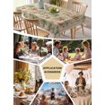 thumbnail image 5 of Rustic Vegetable Garden Table Cloth, Waterproof Tablecloth for Rectangle Tables, Vintage Farmhouse Plants Beige Reusable Washable Fabric Table Cover for Restaurant Kitchen Dining Tables 60"x102", 5 of 9