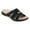 Black, variant on VerPetridure Solid Color Slippers for Women, Comfy Indoor House Shoes, Topstitched Slippers Open Toe Slides with Arch Support for Summer