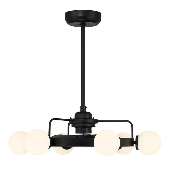 Matte Black LED Fandelier from the Gibson Collection