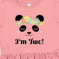 thumbnail image 4 of Inktastic 2nd Birthday Panda Face 2 Year Old Girl Girls Toddler Dress, 4 of 5