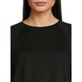 thumbnail image 4 of Time and Tru Women's Raglan Sleeve Tunic Top, 4 of 5