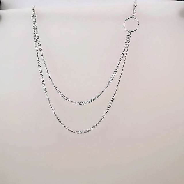 Cadena de cintura para hombres y mujeres, cadena de cintura de metal para discoteca, accesorios para jeans