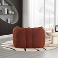 thumbnail image 6 of Soft Chenille Bean Bag Chair with Footstool – High-Resilience Foam for Living Room & Bedroom, Square Gaming & TV Lounge Chair for Adults – Red, 6 of 26