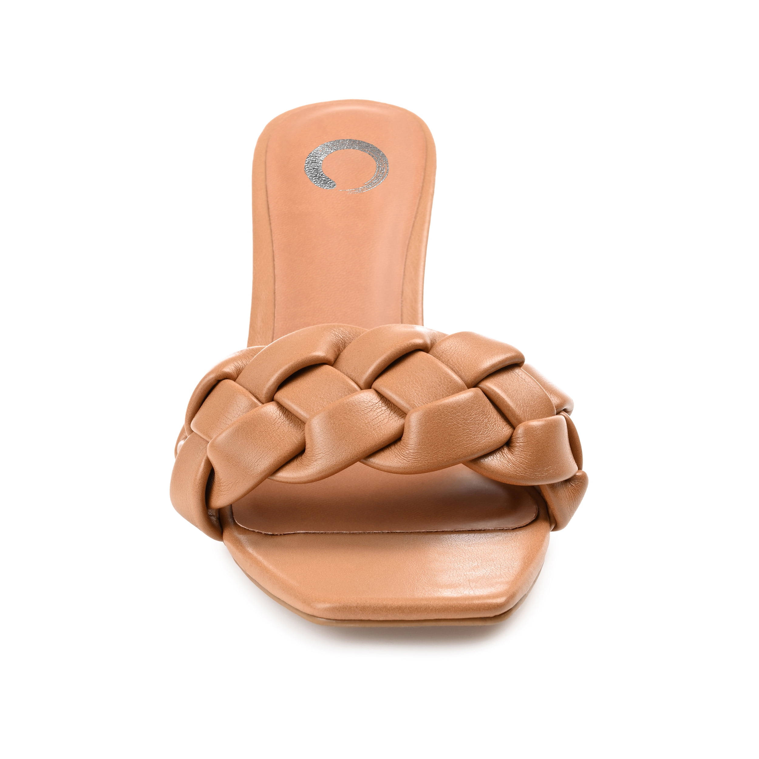 Journee Womens Hattie Open Toe Mid Stiletto Sandals