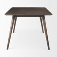 thumbnail image 3 of Mercana Furniture Nicholas II Solid Wood/Metal Rectangular Dining Table in Brown, 3 of 7