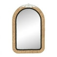 thumbnail image 2 of Serenity Arched Rattan Frame Boho Wood Wall Mirror, 2 of 6