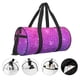 thumbnail image 3 of Fotbe Pink Purple Glitter Bolsa Deportiva de Lona Plegable con Estampado, Bolsa de Gimnasio con Bolsillo Seco/Húmedo, Bolsa de Viaje Ultraligera de Gran Capacidad, 3 of 6