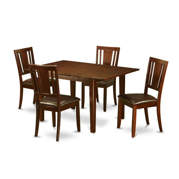 MLDU5-MAH-LC 5 Pc Kitchen dinette set-Kitchen Table and 4 Kitchen Chairs