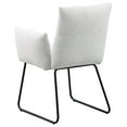 thumbnail image 3 of Acko Dining Chair Set of 2- Light Gray Fabric- Black Metal Frame, 3 of 6