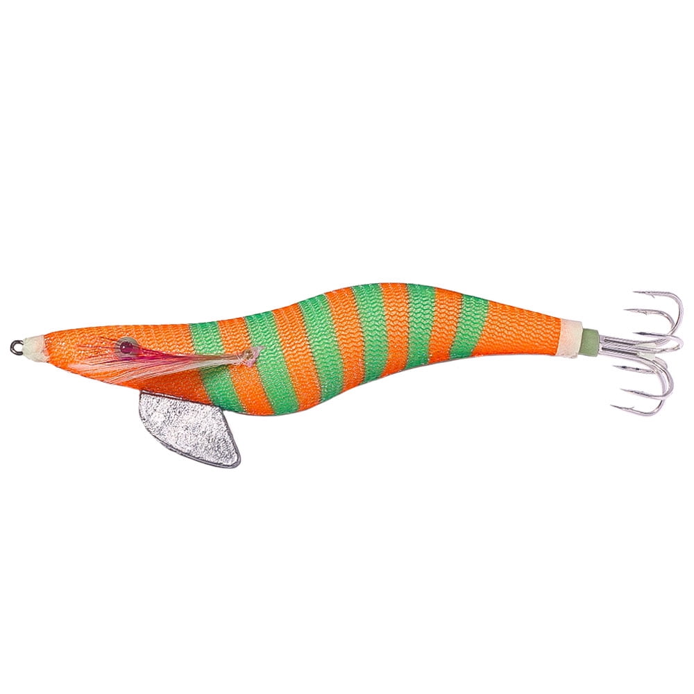 HENGJIA Squid Jig Shrimp Prawn Lures Luminous for Cuttlefish Octopus Fishing Lures 22PCS