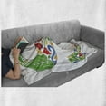 thumbnail image 6 of Letter S Soft Flannel Fleece Blanket, Nature Inspired Capital Letter S with Spring Elements Design Flowers Leaf Pattern, Cozy Plush for Indoor and Outdoor Use, 60" x 80", Multicolor, by Ambesonne, 6 of 6