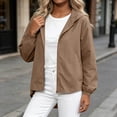 thumbnail image 2 of Admvng Jacket for Women Hooded Zip Up Windbreaker Lightweight Casual Outdoor Coat, 2 of 4